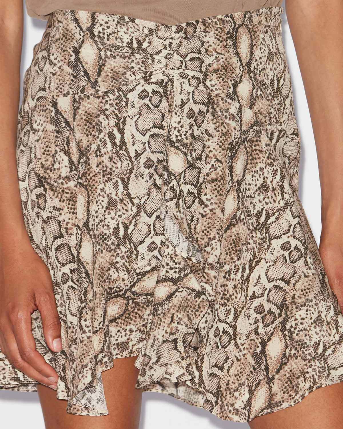 Isabel Marant Ozany Snake-print Silk-blend Miniskirt
