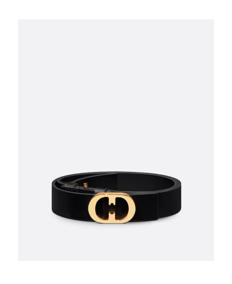 Dior Logo Belt In Black