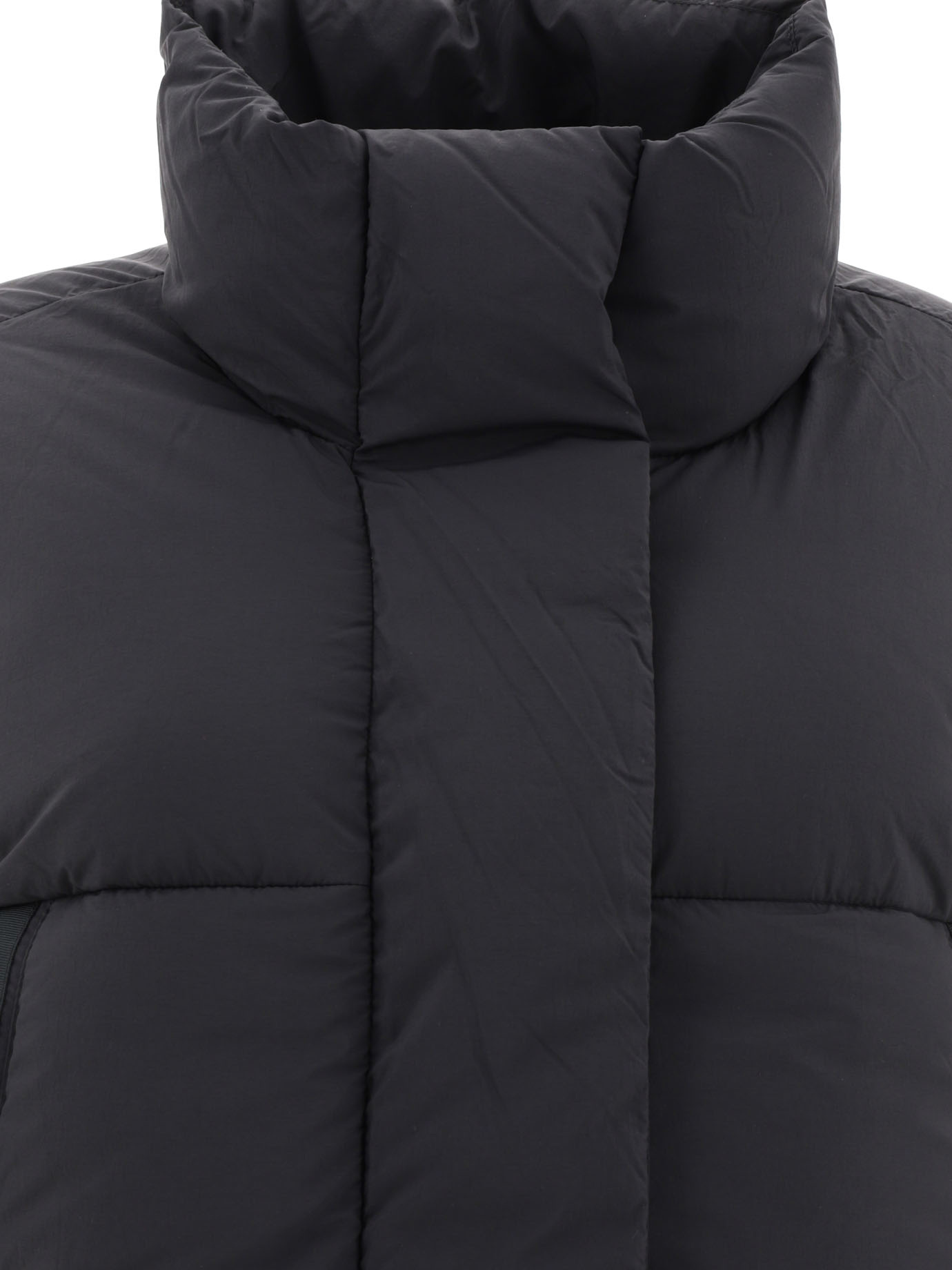 Shop Canada Goose Junction Cropped Puffer Jacket In Black
