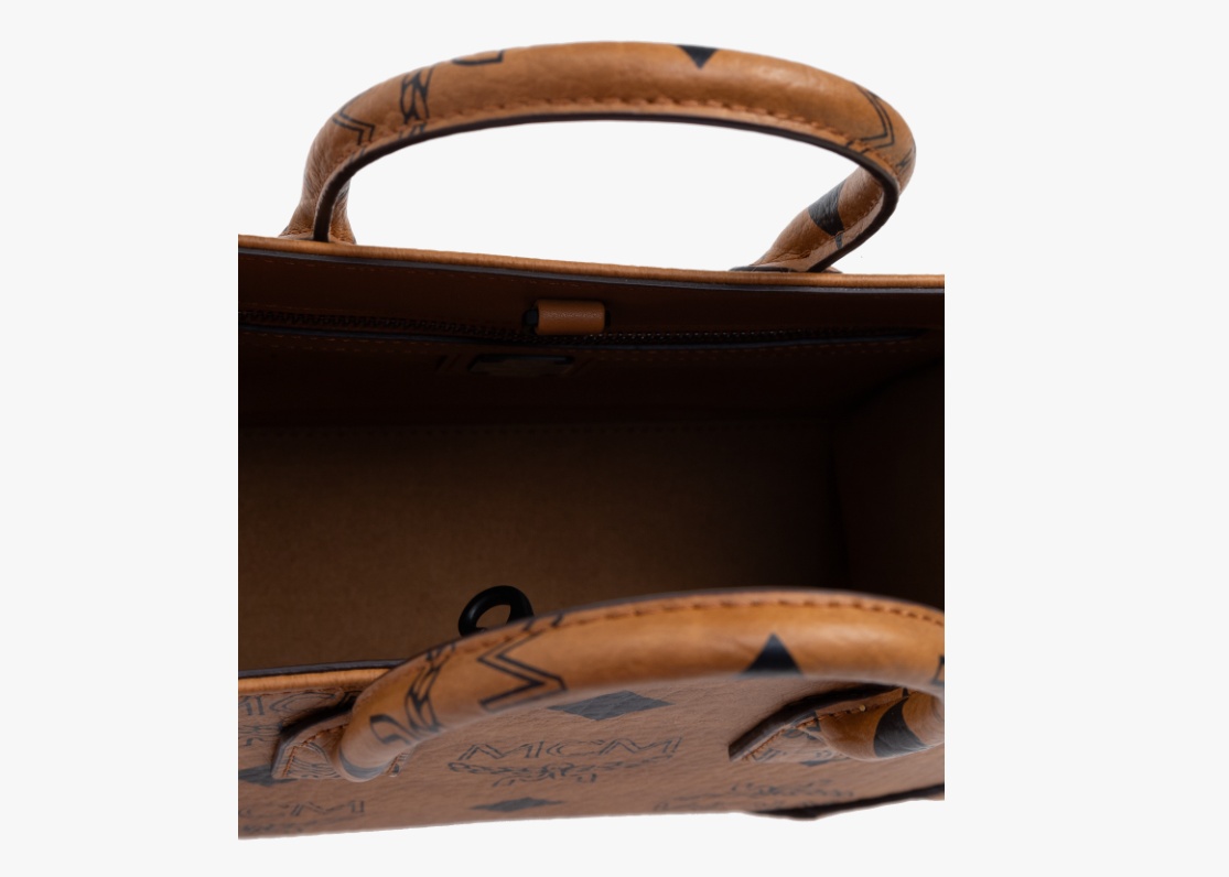 Mcm Logo Logo Shoulder Bag In Brown