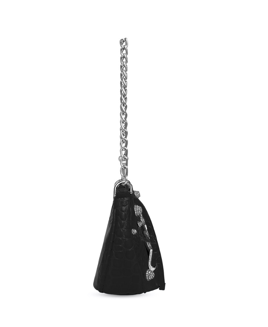 Balenciaga Borsa Le Cagole Mini Con Catena Da Donna In Nero In Black