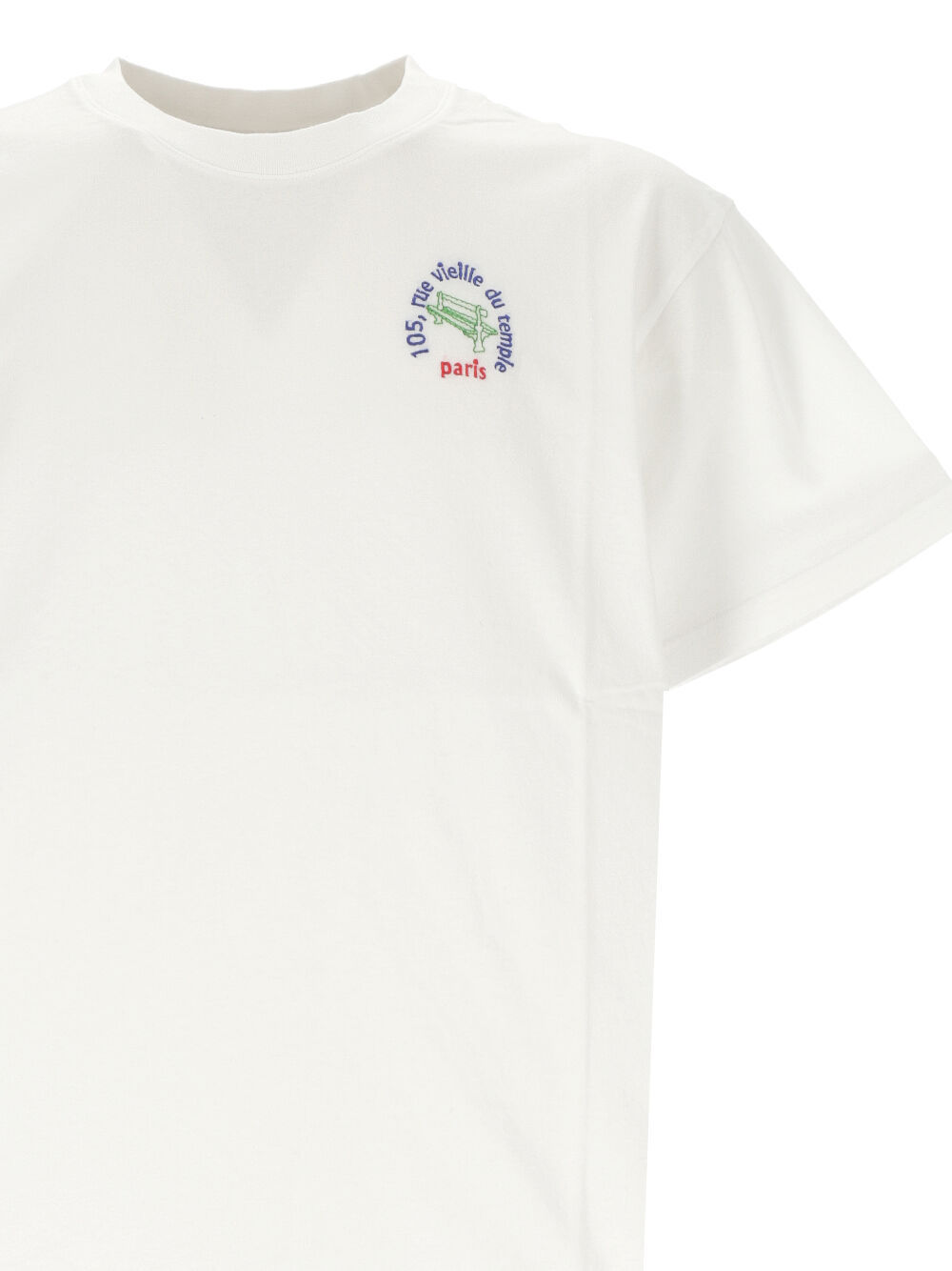 Maison Labiche Vielle Du Temple Organic Cotton T-shirt In Burgundy