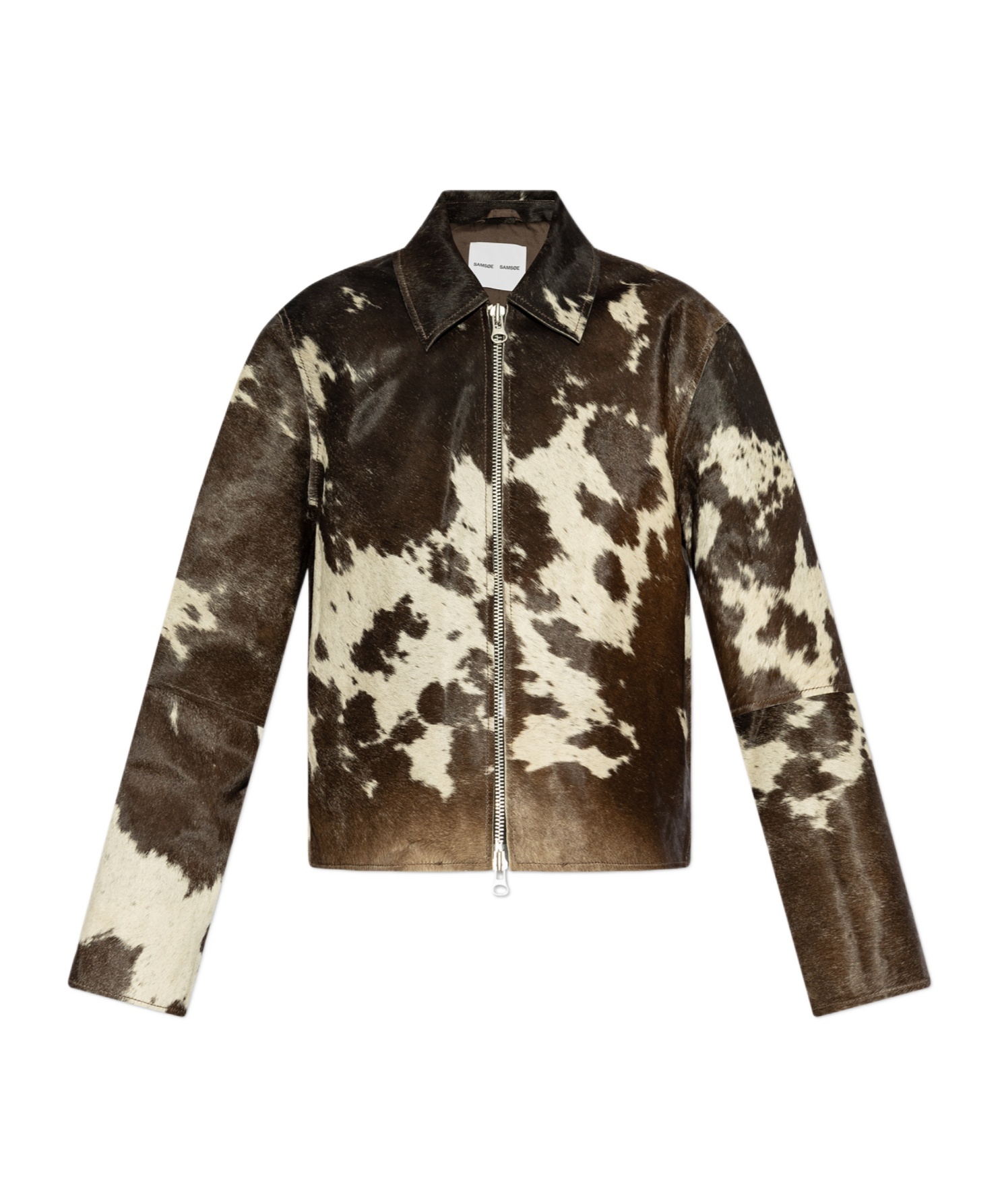Samsoe & Samsoe Salylo Leather Jacket In Green