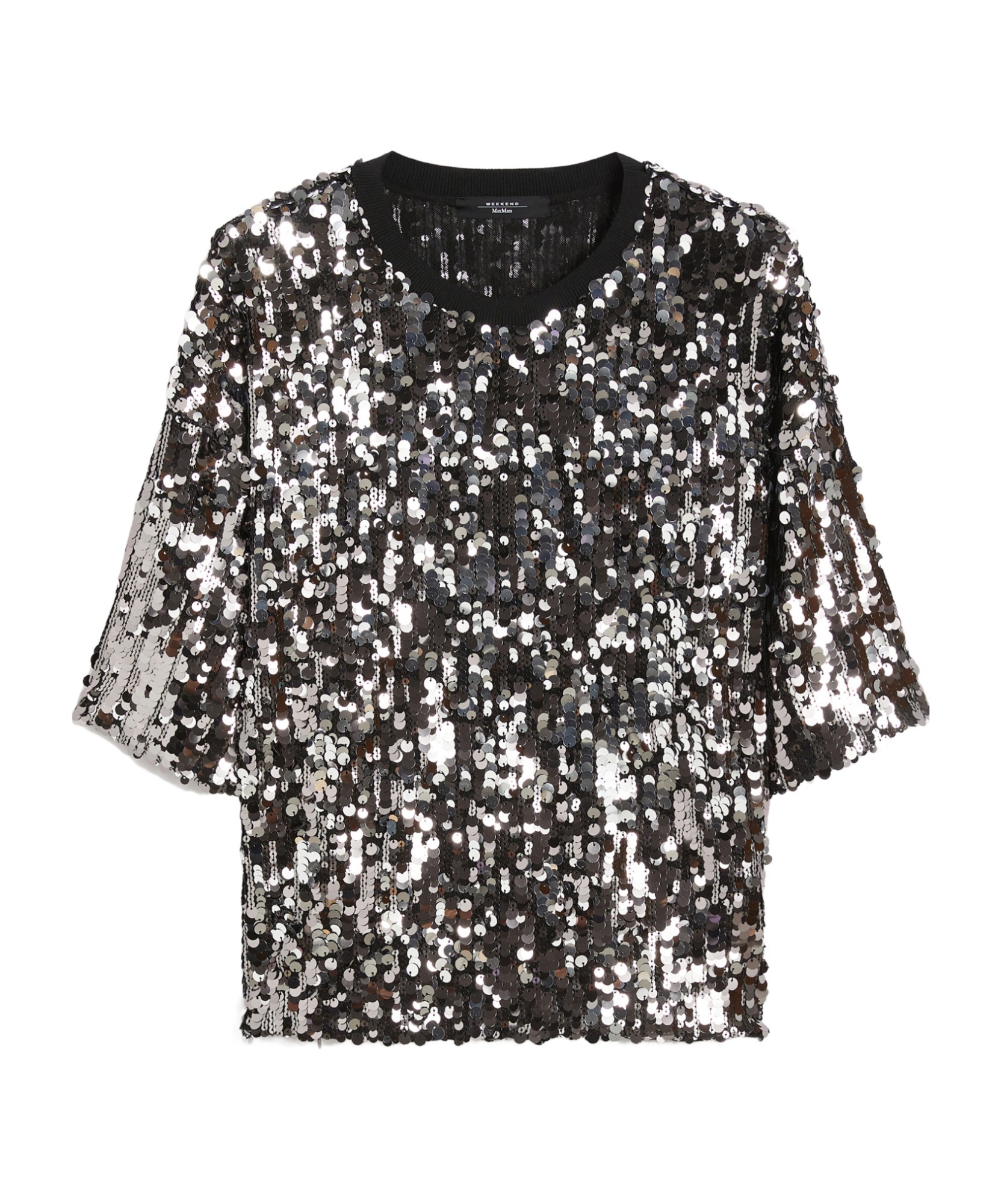 Weekend Max Mara Crew Neck T-shirt In Black