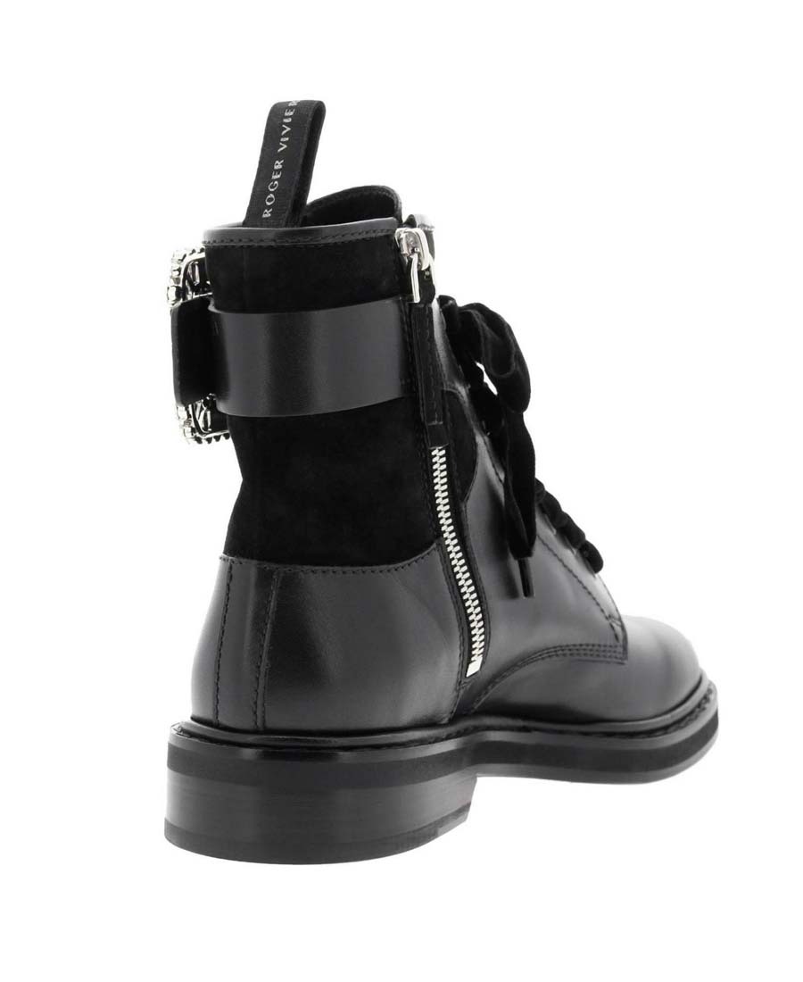 Roger Vivier Water Drill And Ankle Boots In Black