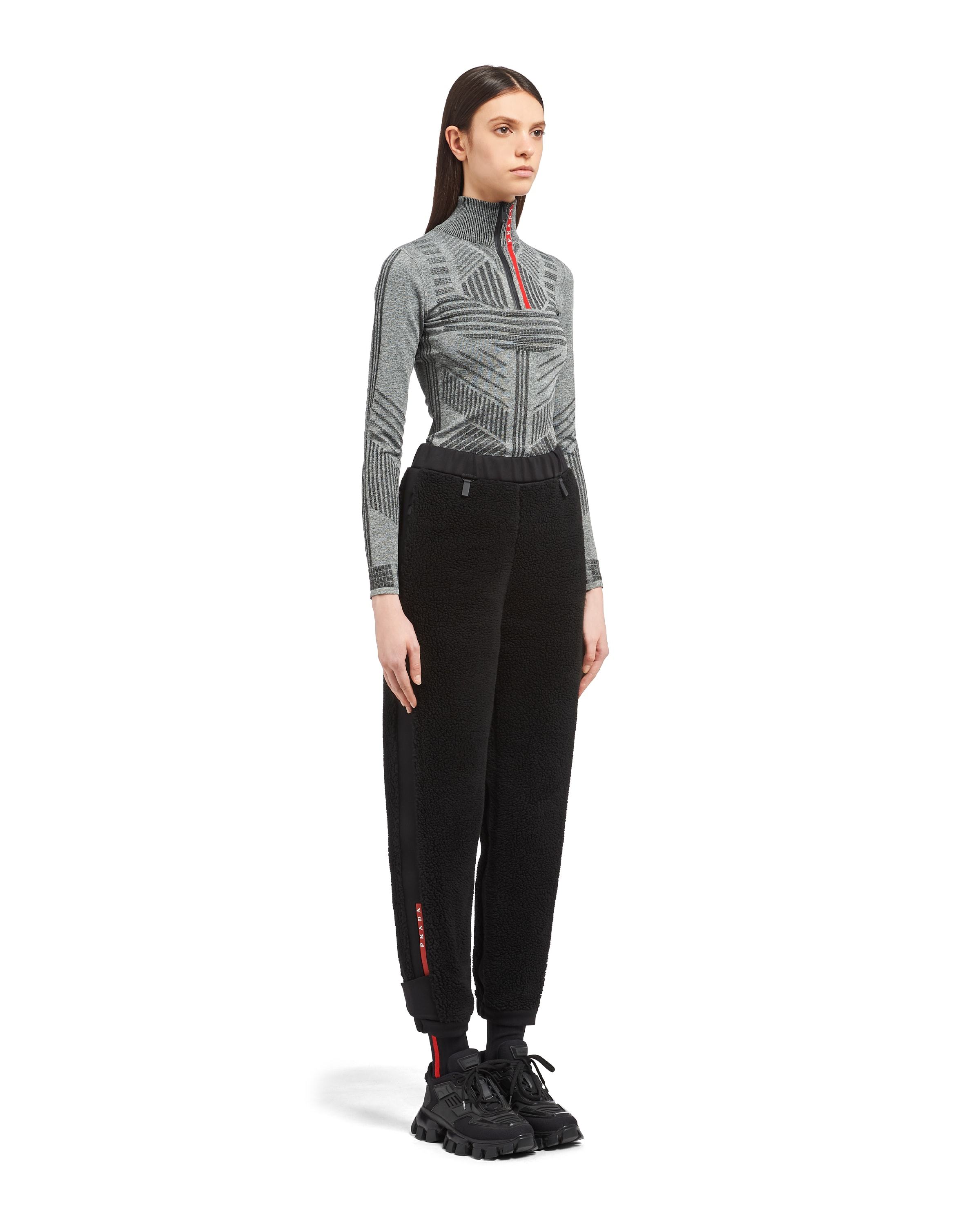 Prada Logo-print Trousers In Black