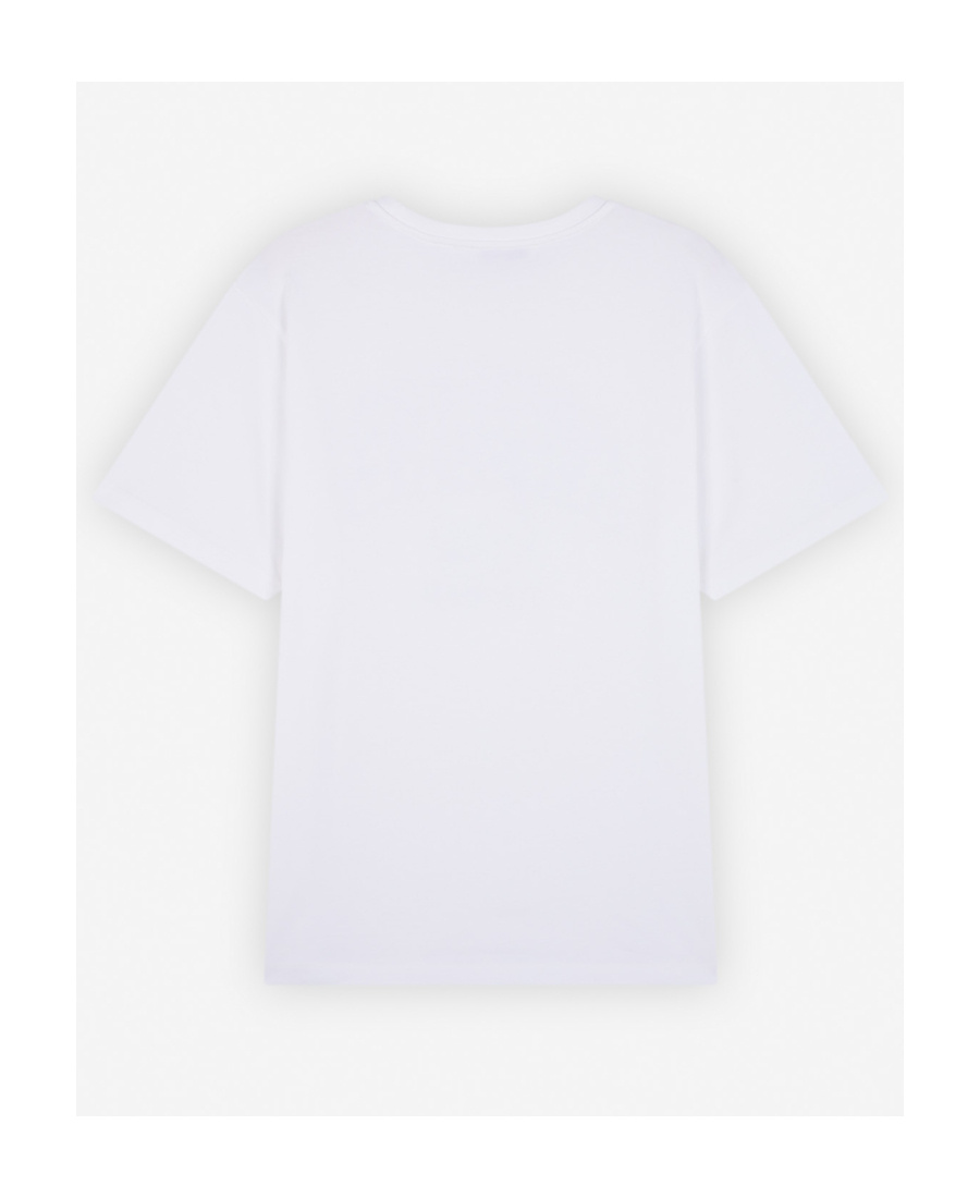 Maison Kitsuné Maison Kitsune T Shirt With Campus Fox Print In White