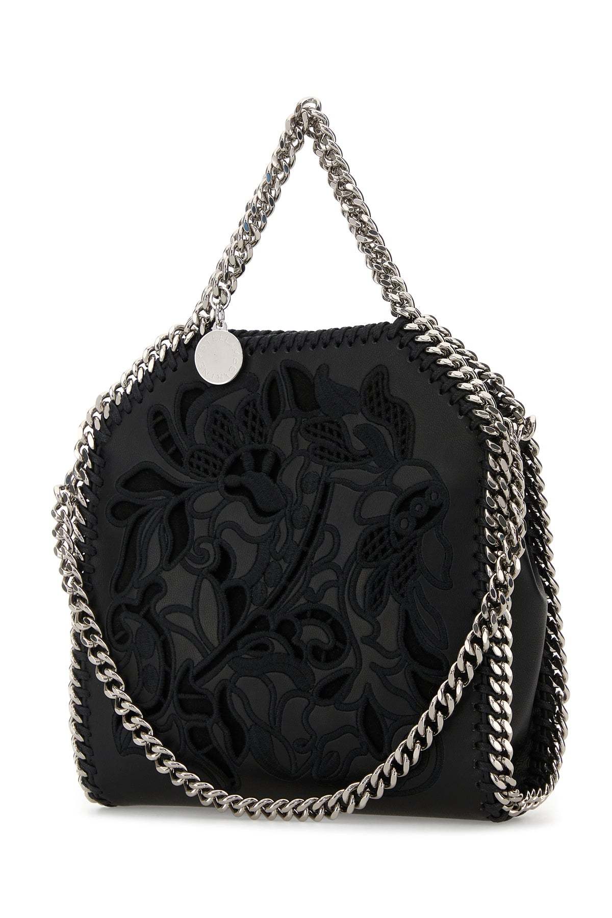 Stella Mccartney Patterned Shoulder Bag In Black