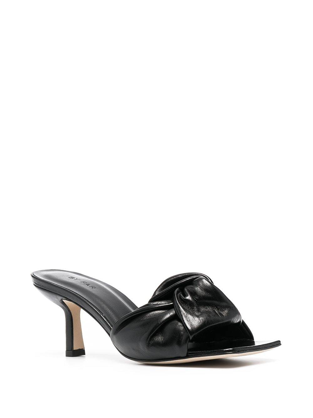 By Far Logo High Heels Sandals In Black