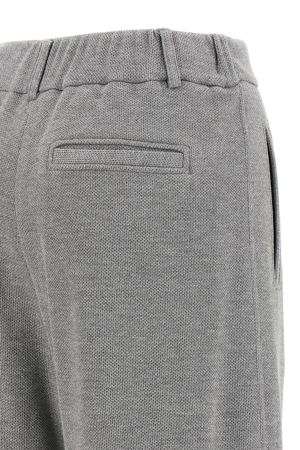 Brunello Cucinelli Trousers With Belt Loops And Pockets In Gray