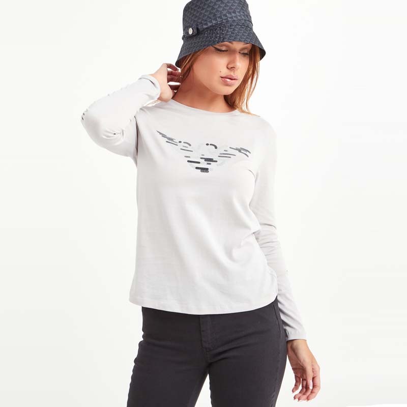 EMPORIO ARMANI LOGO LONG-SLEEVED T-SHIRT 