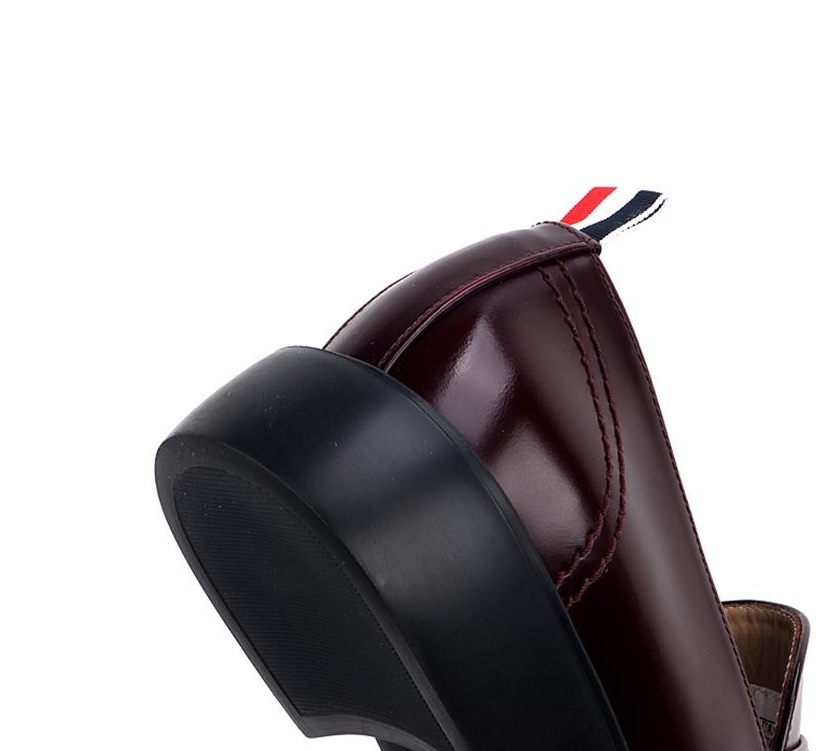 Thom Browne Logo Logo Love Shoes In Black