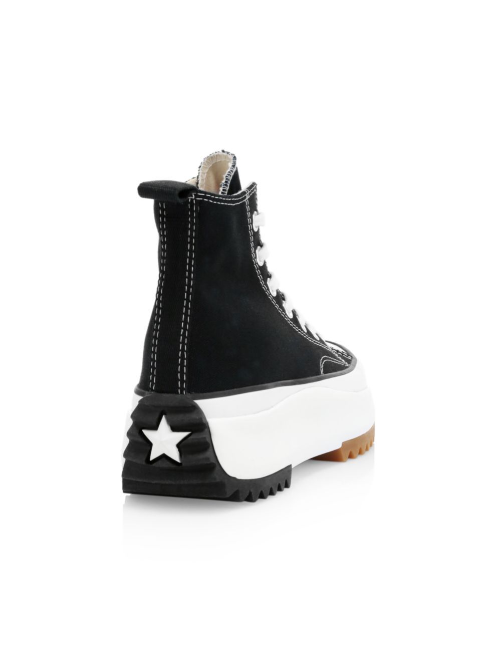 Converse Black Run Star Hike High Top Sneakers In Black