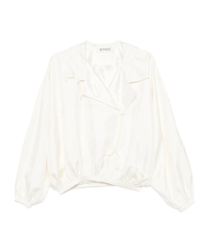 Rohe Drop-shoulder Casual Jacket In White