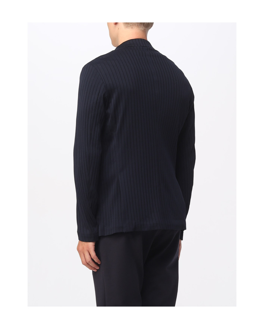 Emporio Armani Single-breasted Suit Jacket In Black