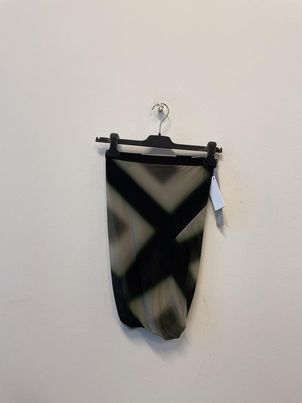 Rick Owens Patterned Midi Skirt In Black