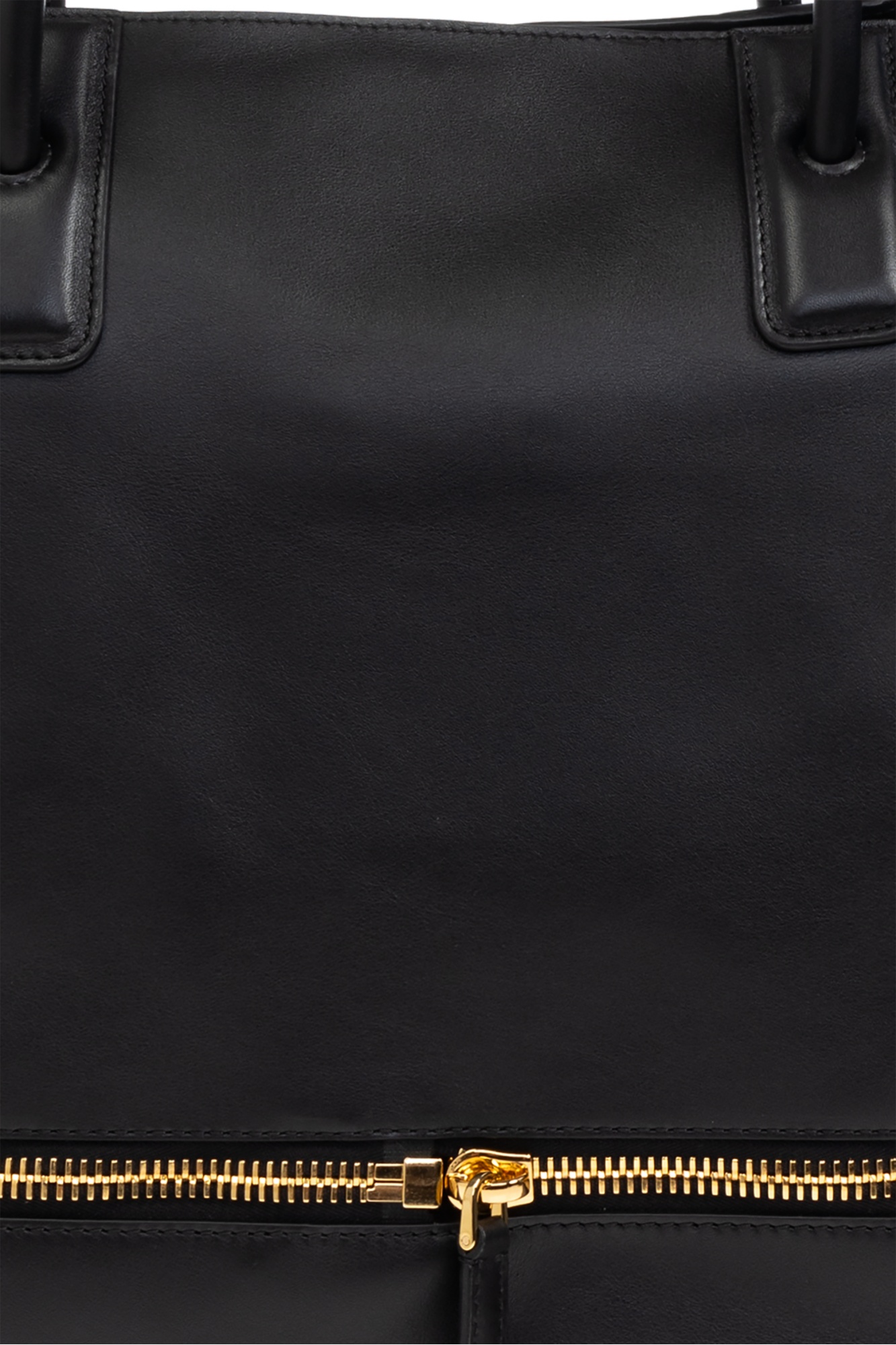 Moschino Zippered Shoulder Bag In Black