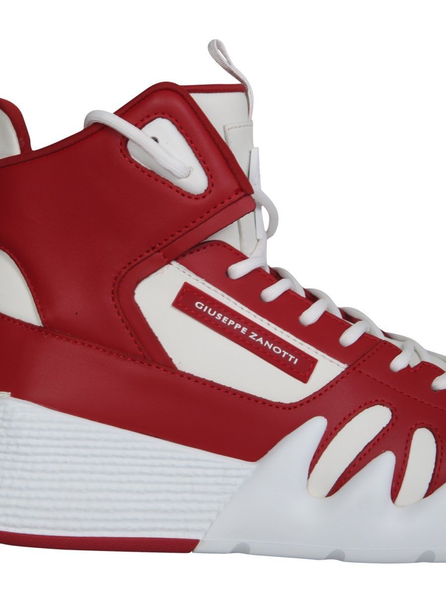 Shop Giuseppe Zanotti Talon High-top Sneakers In Red