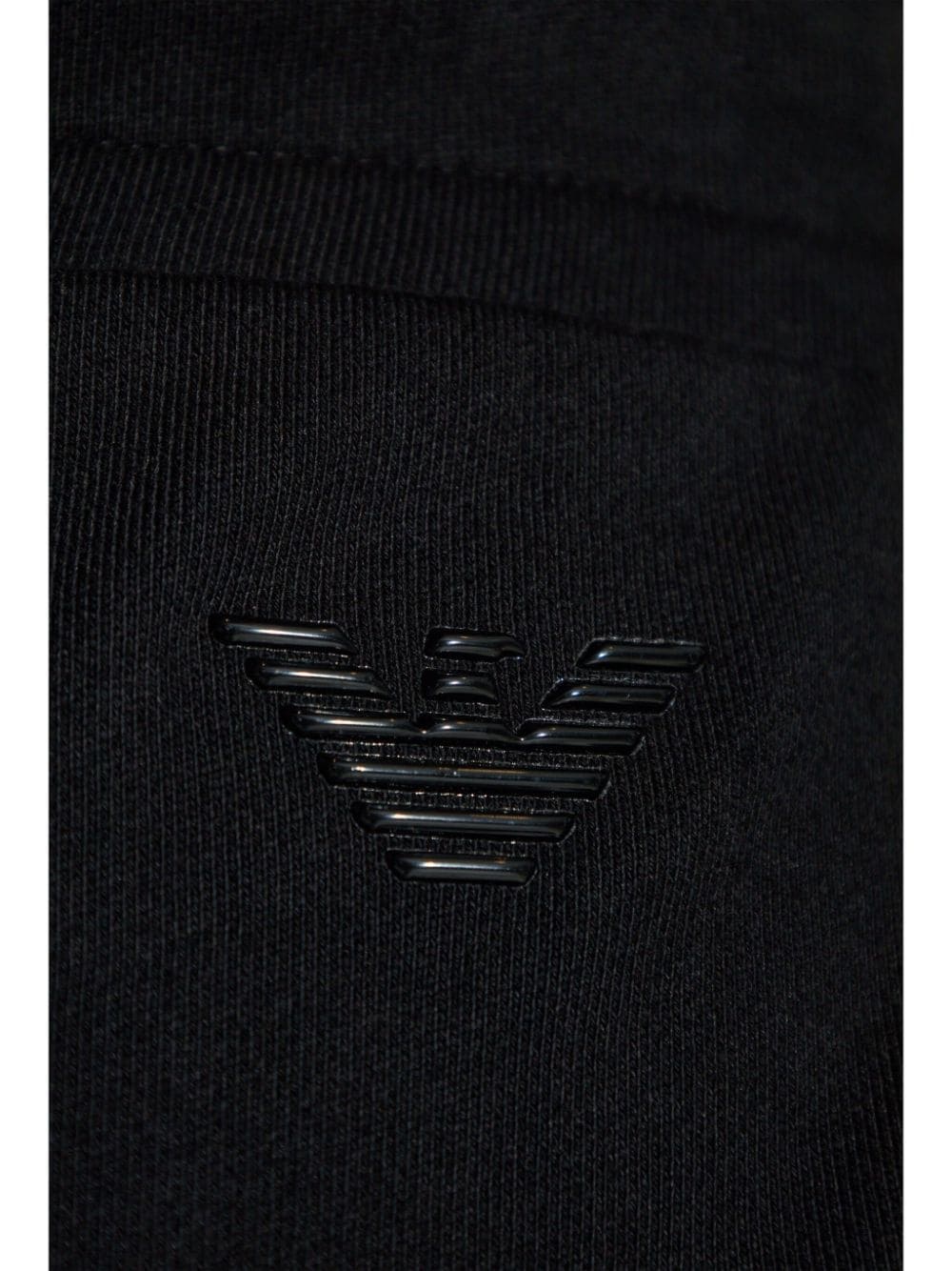 EMPORIO ARMANI LOGO-APPLIQUÉ TRACK PANTS