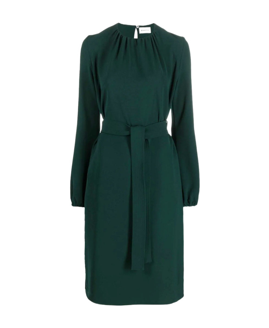 P.a.r.o.s.h Lace-up Dress In Green