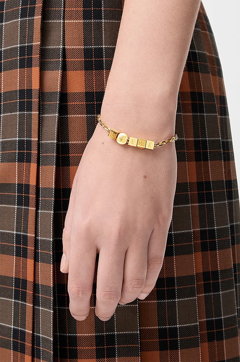 Loewe Adjustable Bracelet In Gold