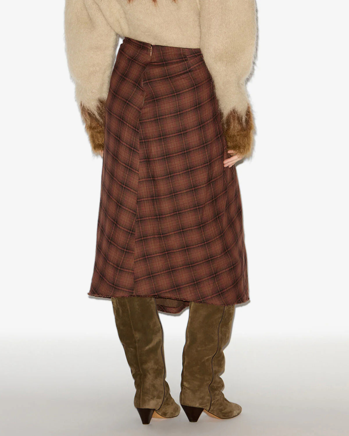 Isabel Marant Étoile Nicole Skirt Dark Bronze In Brown
