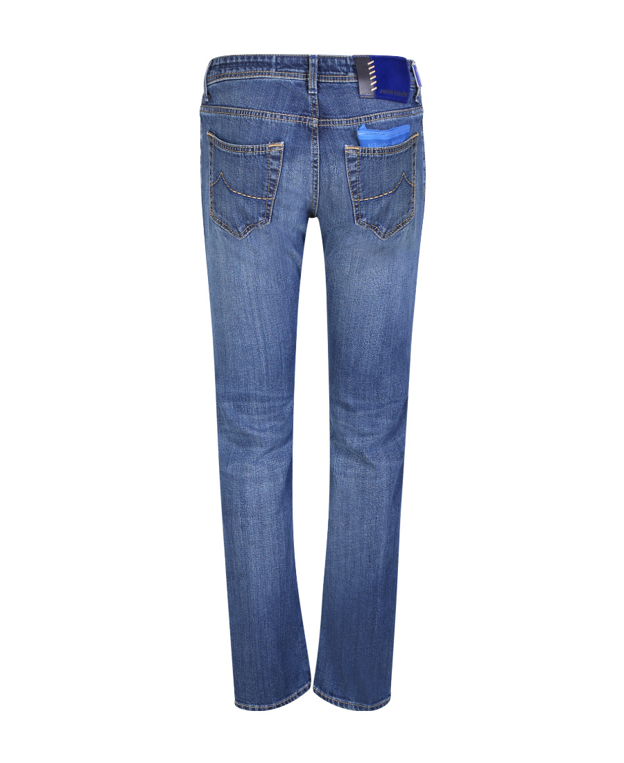 Jacob Cohen Blue Cotton Slim Men Jeans In Blue