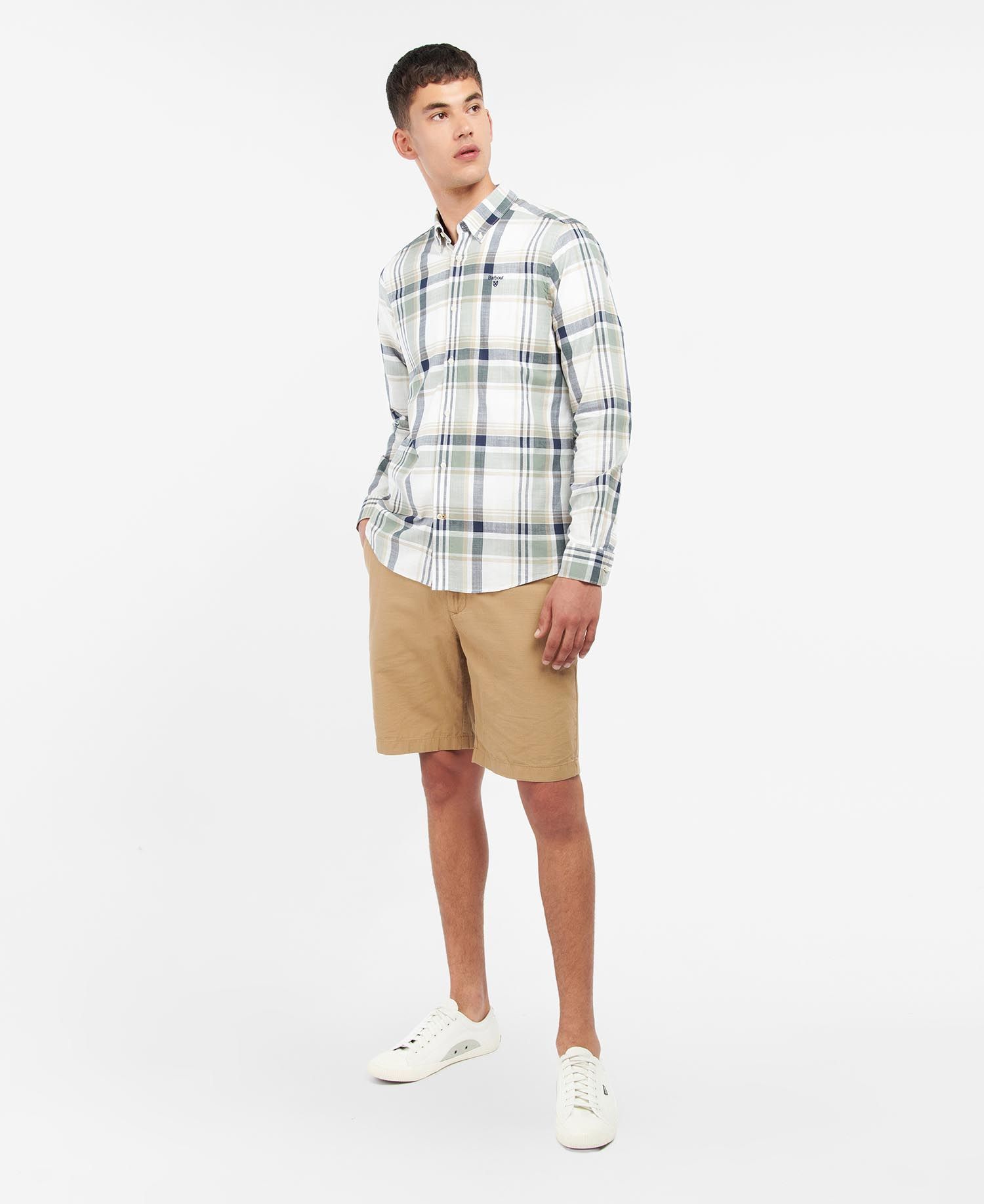 Barbour Long-sleeved Shirt In Gray