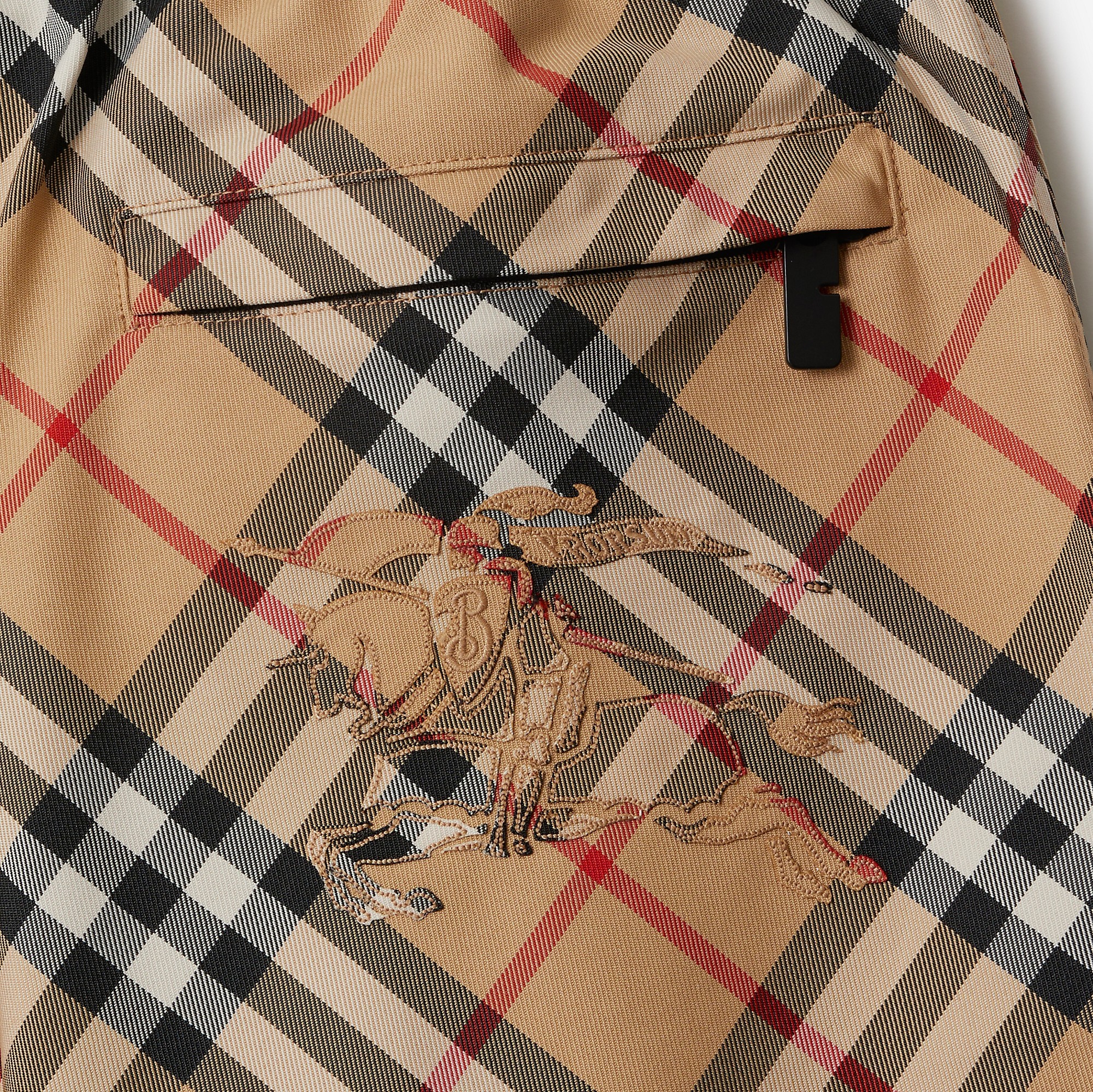 BURBERRY EKD VINTAGE CHECK-PRINT SHORTS 