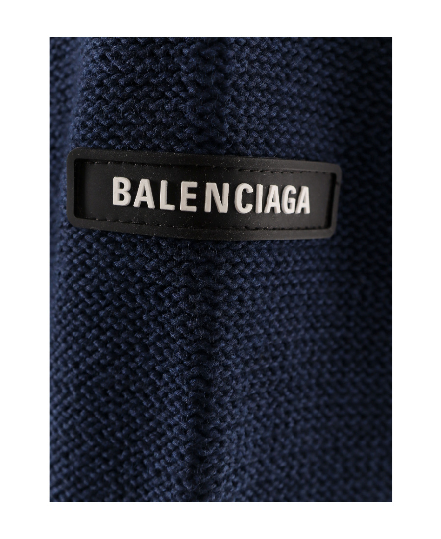 Balenciaga Layered Sweater In Blue