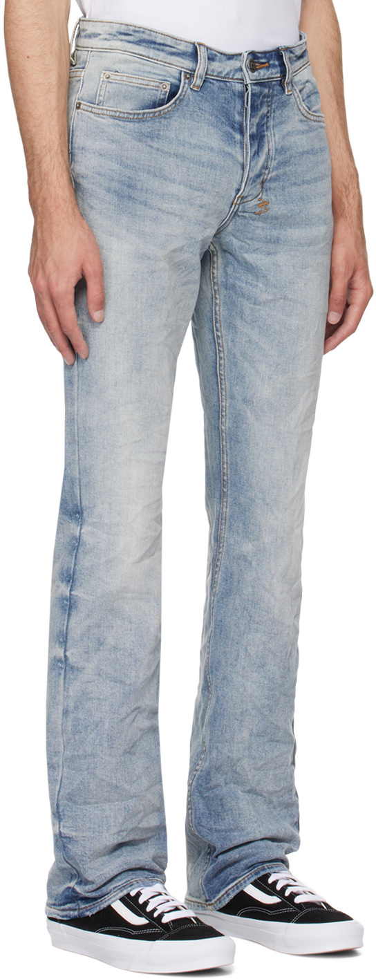 KSUBI ACID-WASH FLARED JEANS