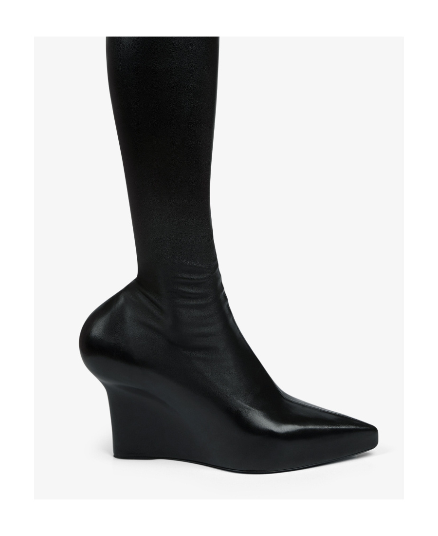Givenchy Elevated Over-the-knee Wedge Boots In Black
