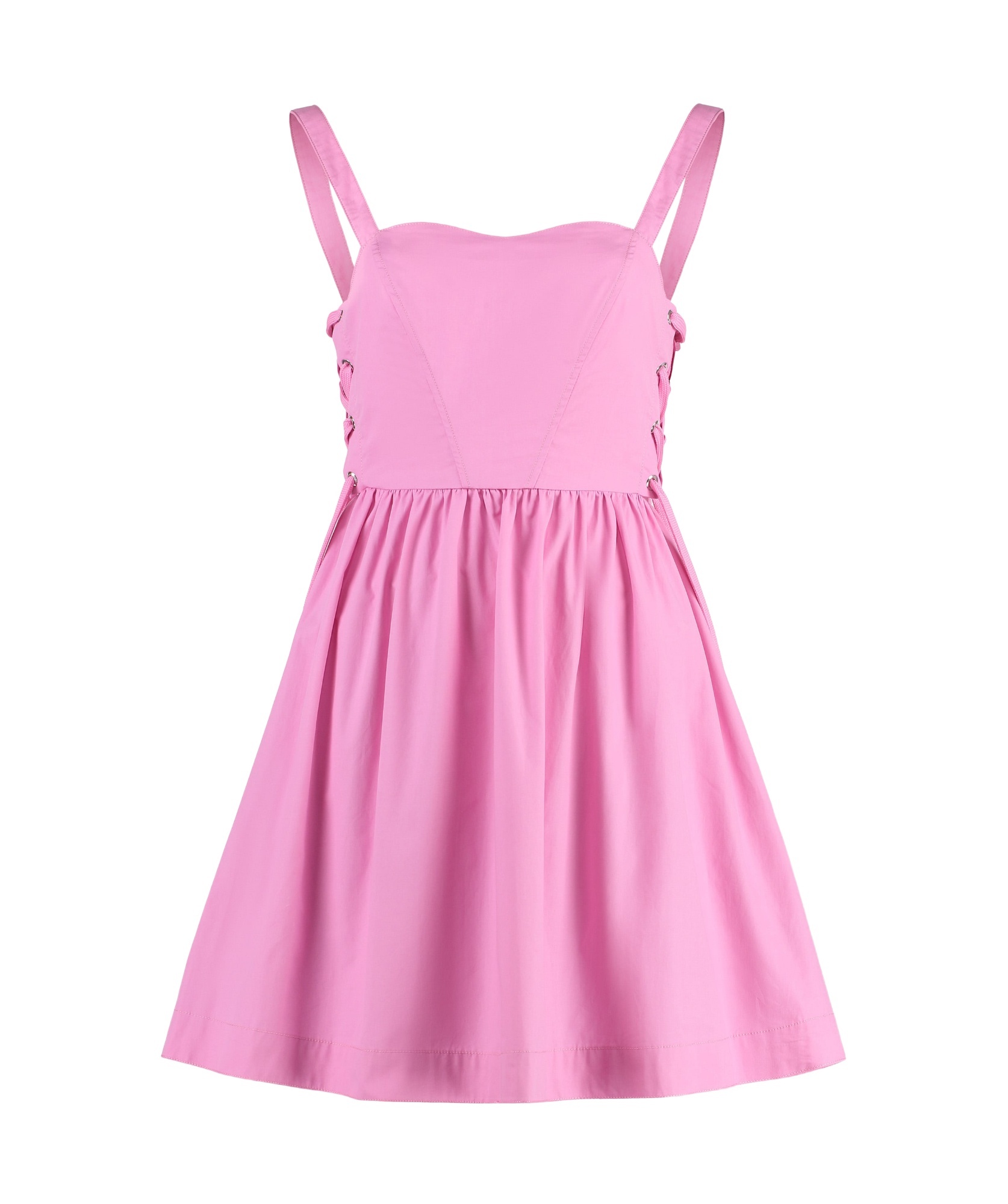 Pinko Amazonia Poplin Mini Dress In Pink