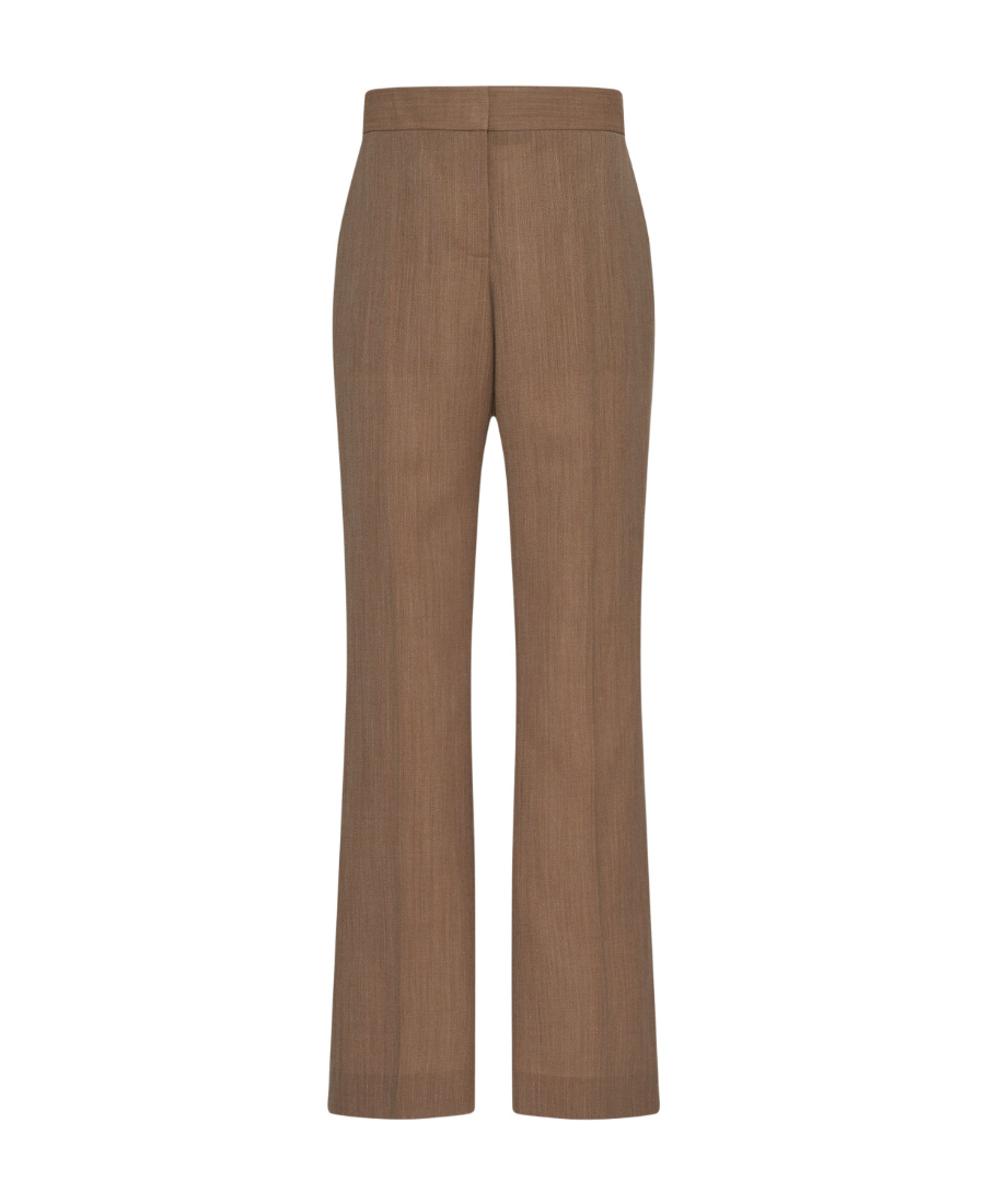 The Row Baer Wool Trousers In Brown