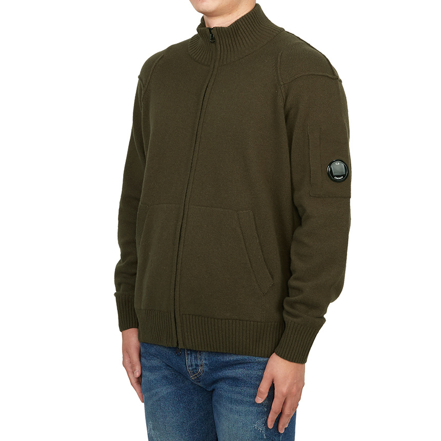 C.p. Company Long-sleeved Sweater In Green