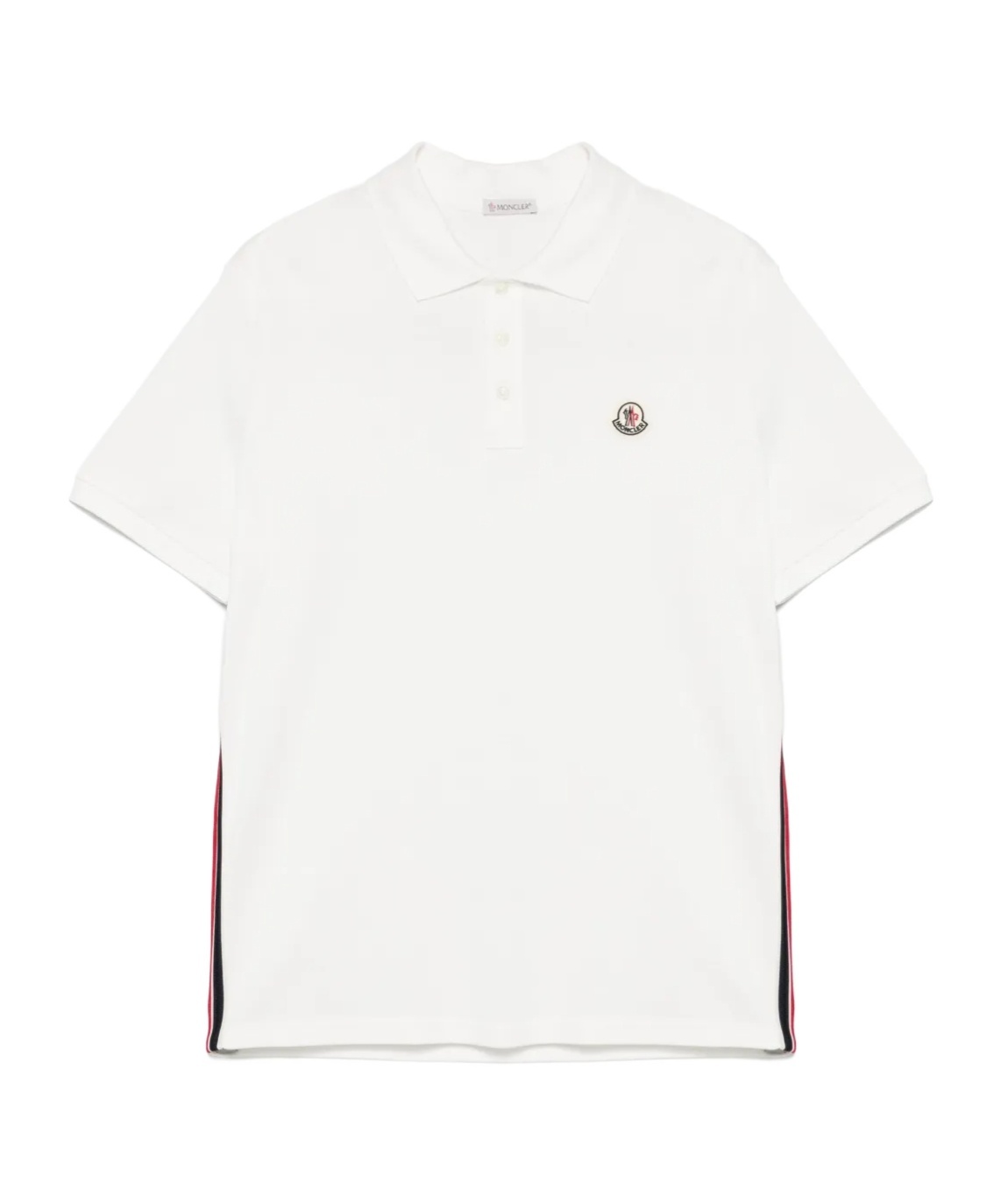 Moncler Short-sleeved Polo Shirt In White