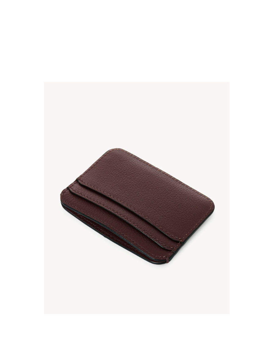 Shop Chloé Logo-plaque Leather Cardholder In Red