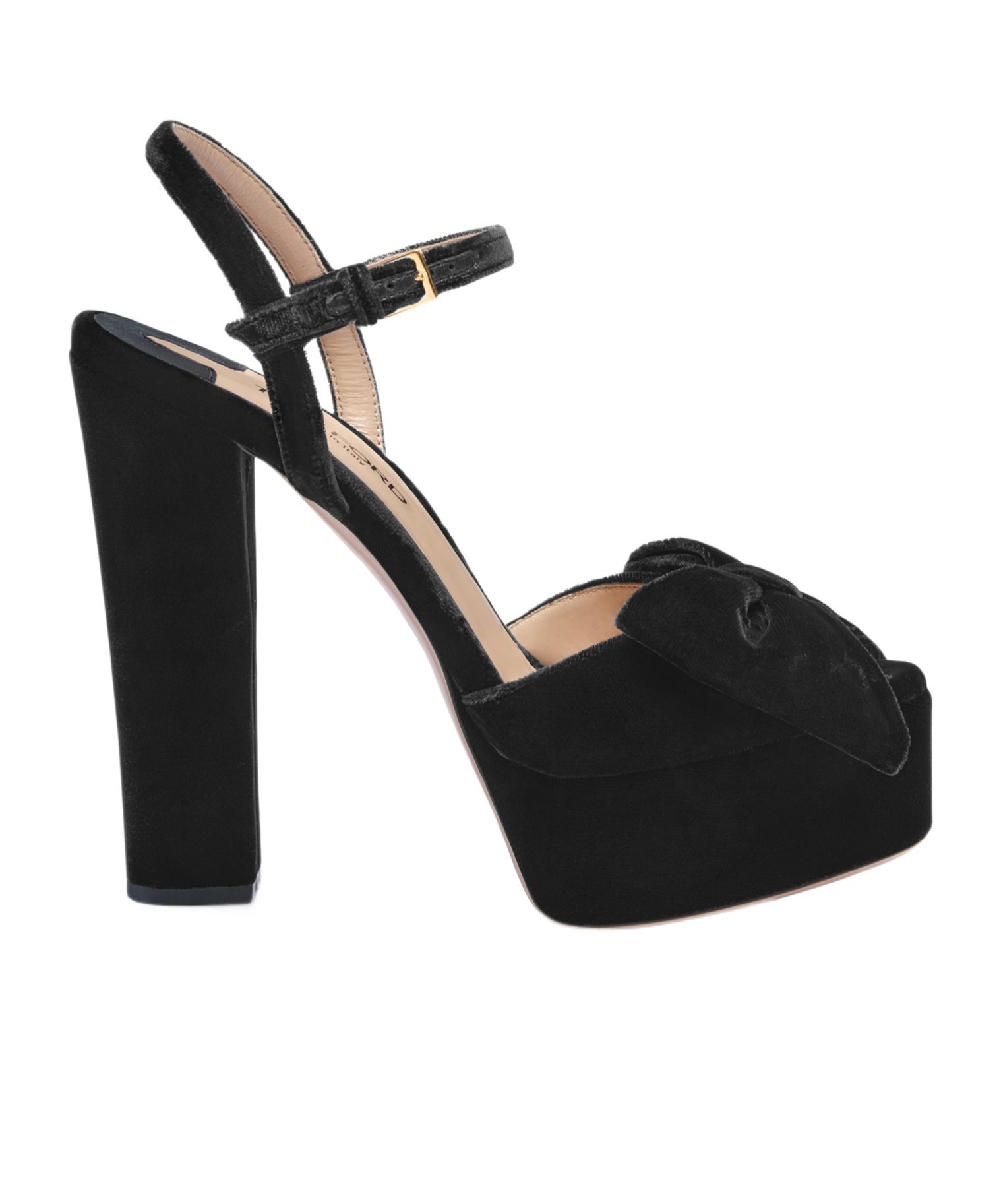 Tom Ford Brigitte Bow-embellished Velvet Platform Sandals In Black
