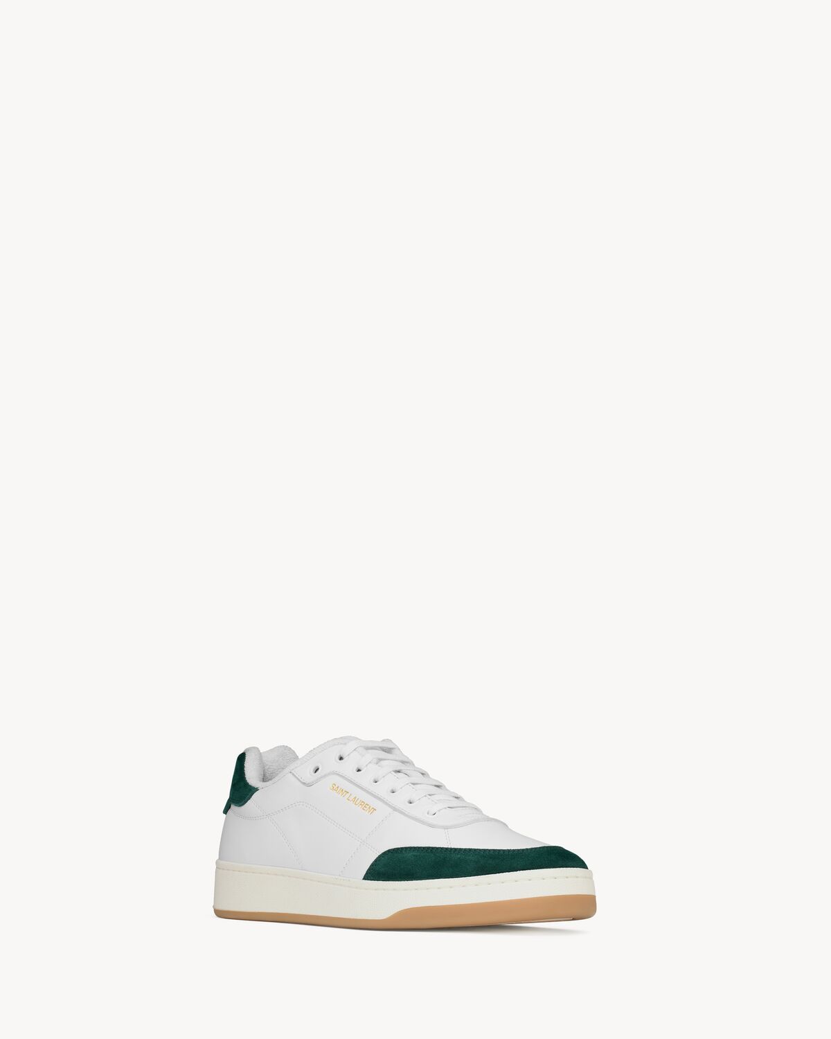 Saint Laurent Sl61 Sneakers In Smooth Leather In White