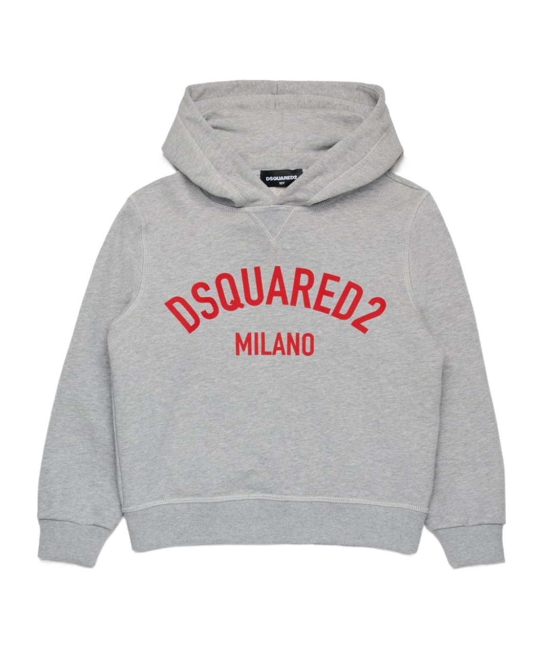 Dsquared2 Logo-print Cotton Hoodie In Gray