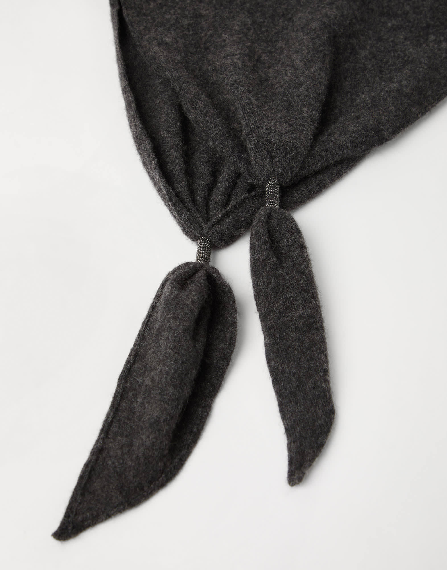 Brunello Cucinelli Monili-chain Scarf In Gray