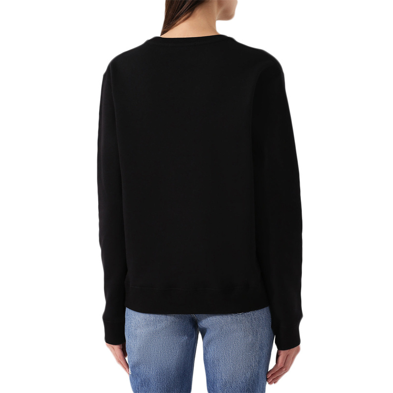 Msgm Printed Logo Sweater In Black