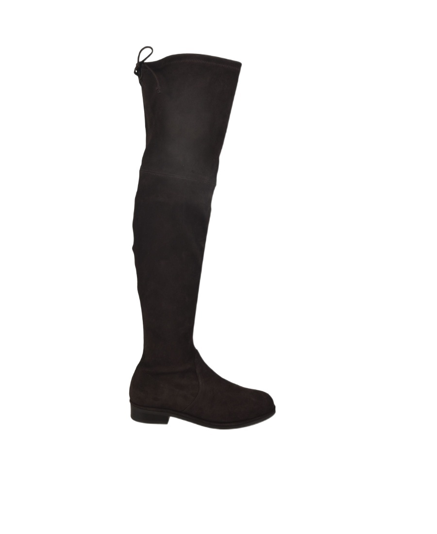 Stuart Weitzman Round-headed Boots In Black