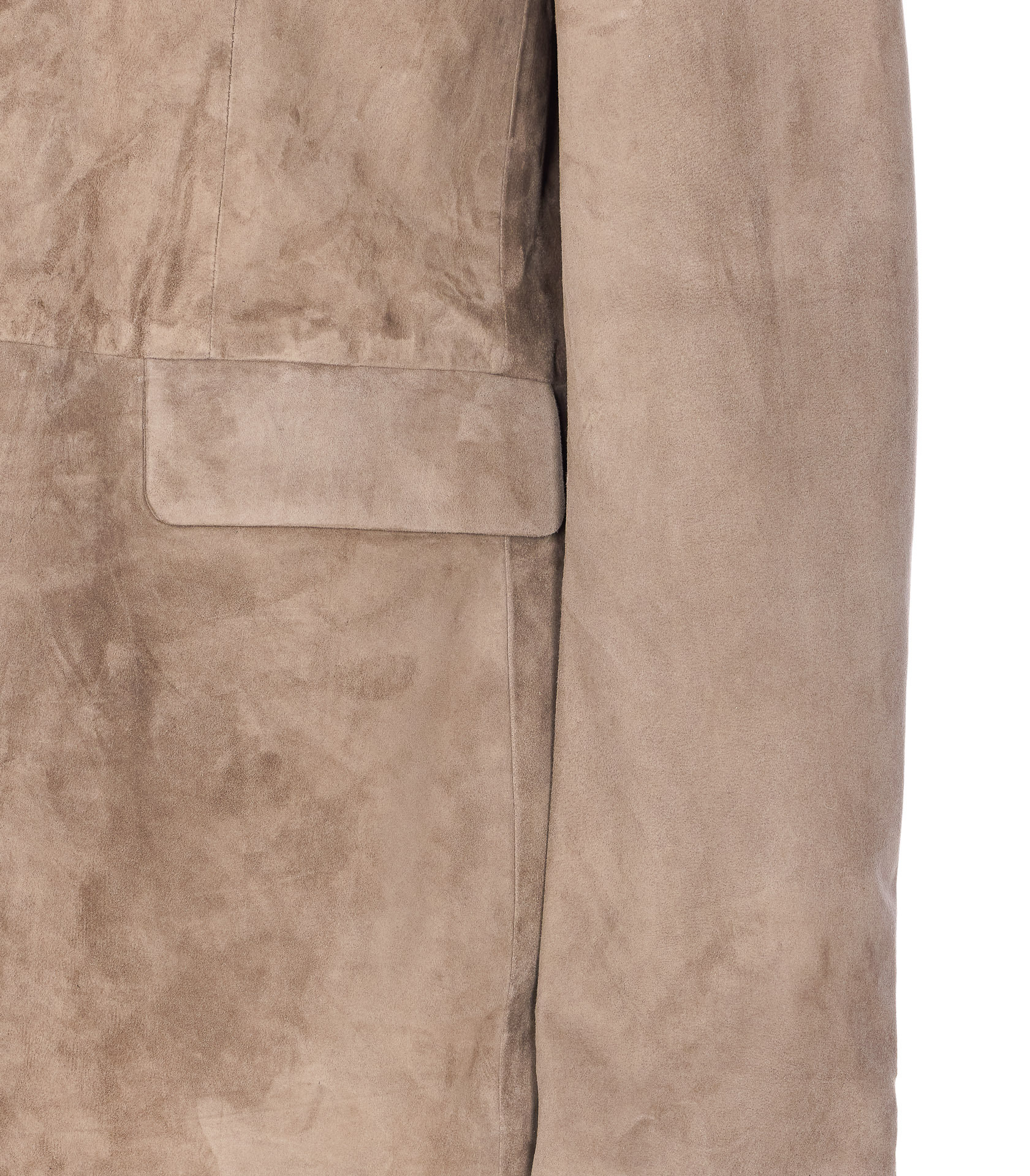 Arma Button-fastening Suede Blazer In Multi