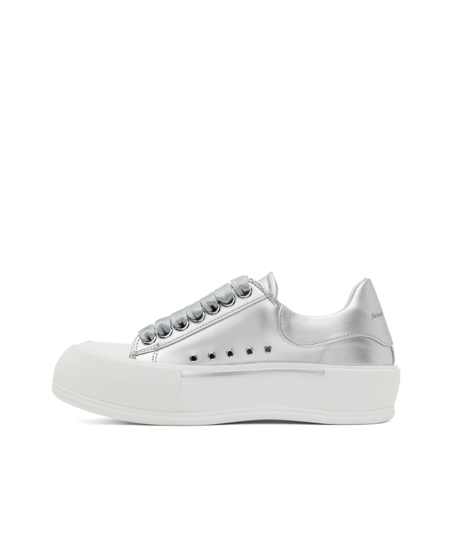 Alexander Mcqueen Deck Plimsoll Low-top Sneakers In White