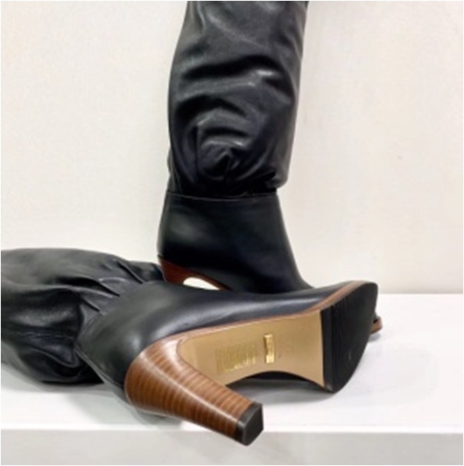 Gucci High-heeled Knee-high Boots In Black