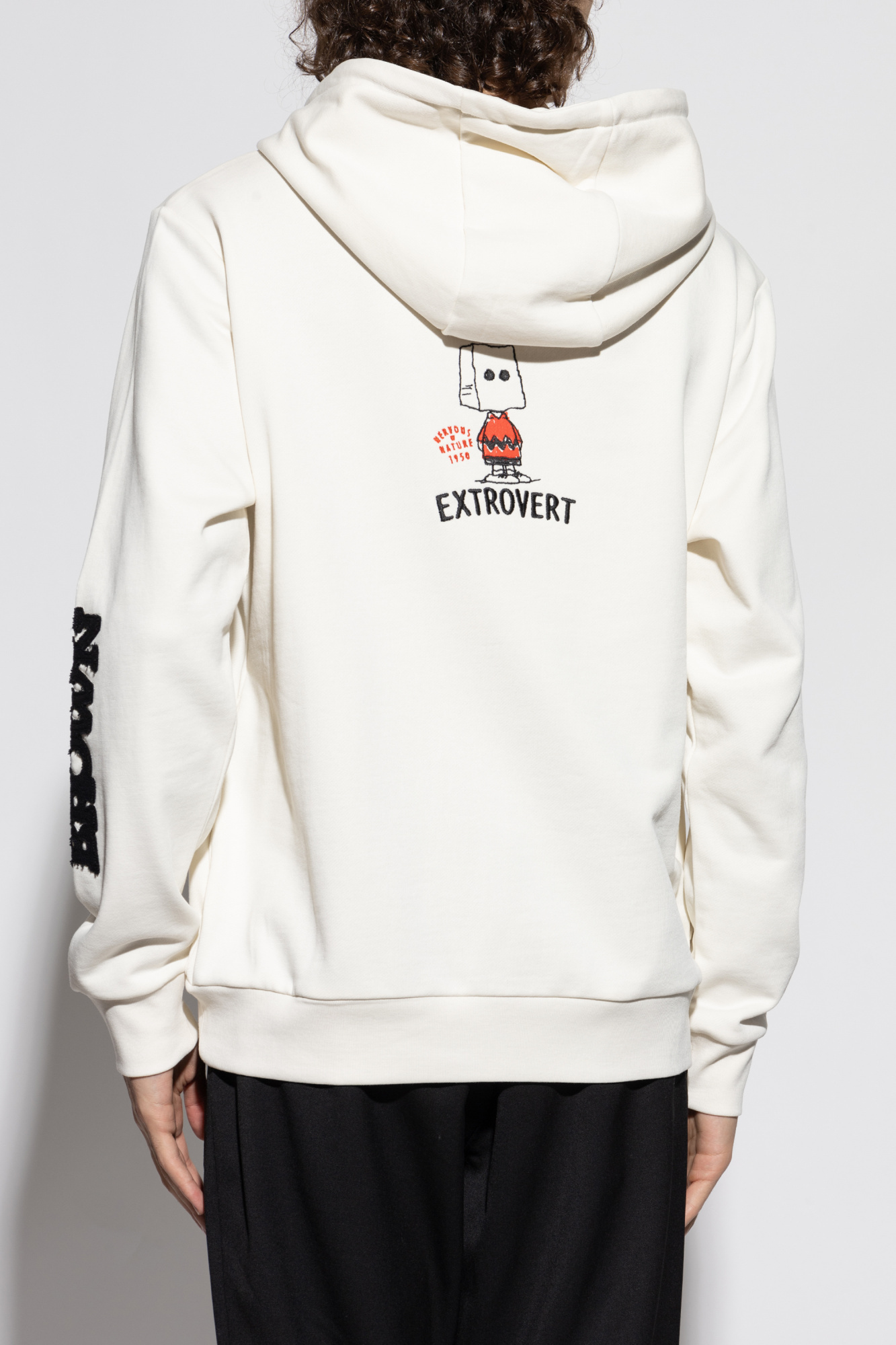 Iceberg X Peanuts Graphic Drawstring Hoodie In White
