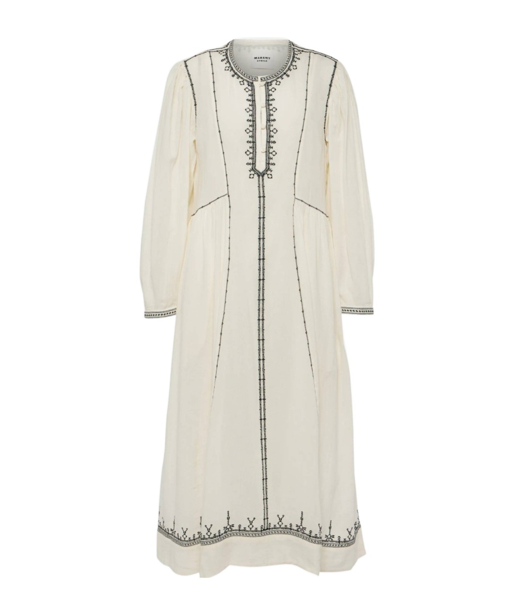 Isabel Marant Étoile Pippa Embroidered Cotton Midi Dress In White