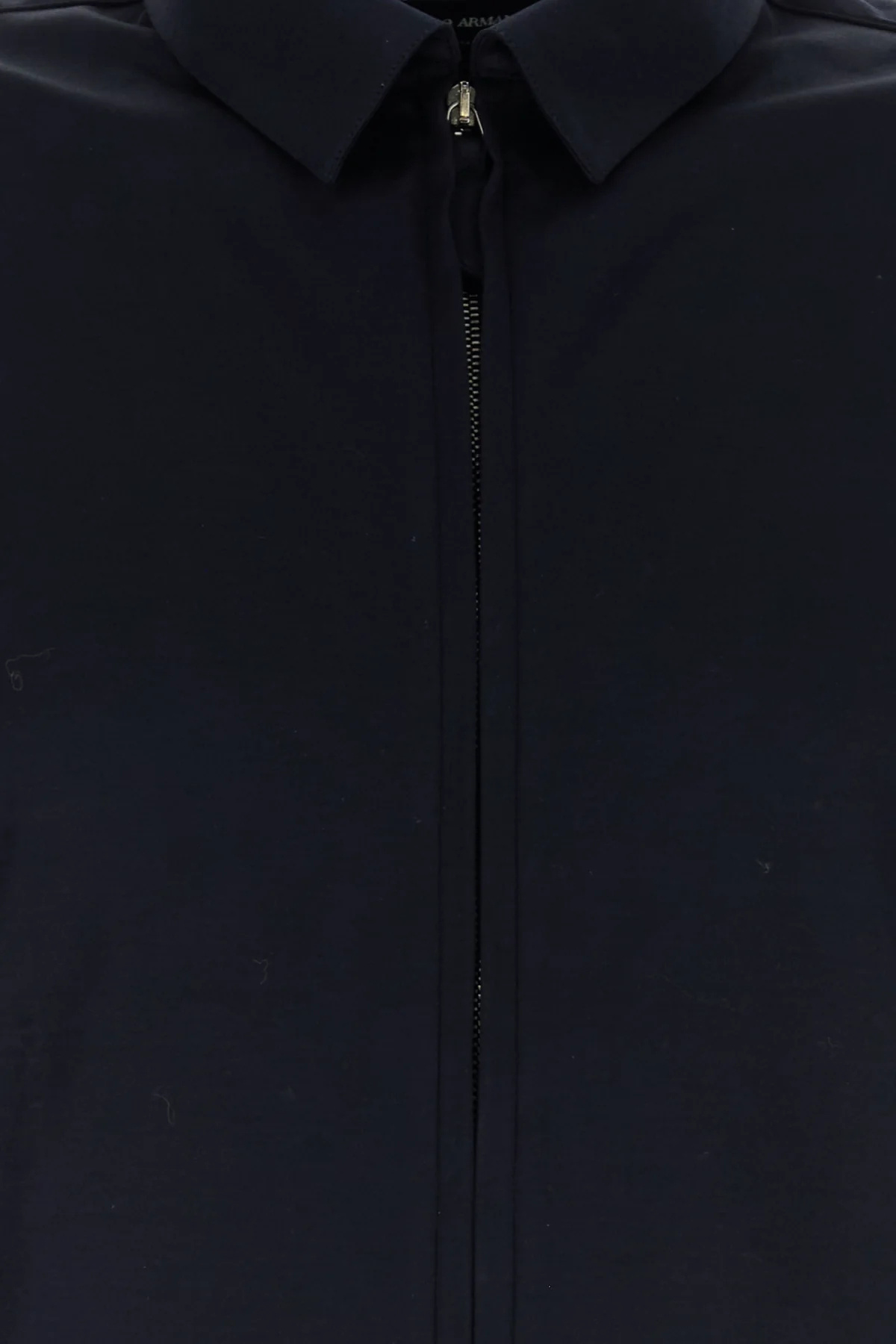 Giorgio Armani Lapel Long-sleeved Shirt In Black