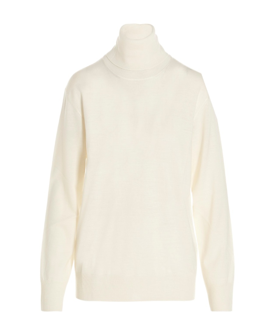 Jil Sander High-neck Sweater In White